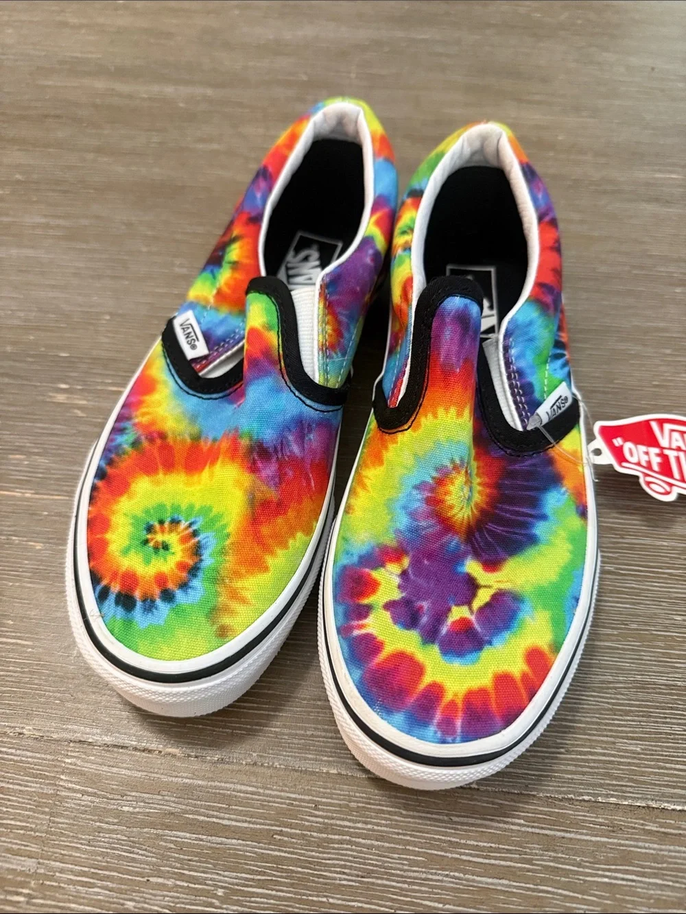 Vans Kids Tie-Dye Slip-On Sneakers - Rainbow